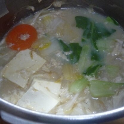 女子だけど(>_<)豆乳大好きな子供たちに大好評。豆板醤はあと足しでいただきました。美味しかったです！